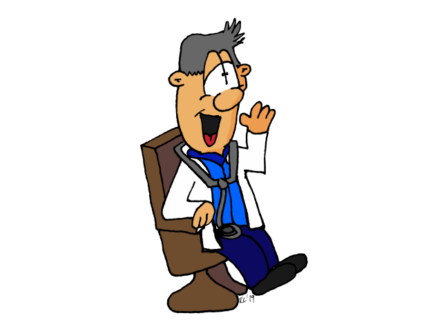Doctor yelling.