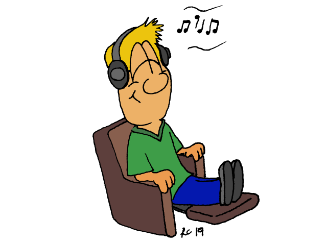 Listening to music